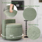 Emerald Velvet Vanity Ottoman With 360DegreeSwivel