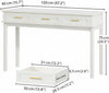 Cream White Vanity Desk Featuring Contemporary Drawers