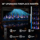 LED Electric Fireplace Entertainment Center 80 Inch