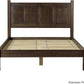Queen Solid Renewable Pine Platform Bed Espresso Finish