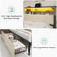 Queen Bed Frame With Two Tier Storage Cabinets Beige