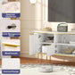 White 70 Inch TV Stand ModernLuxury Entertainment Center