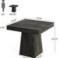 Gray Square Dining Table 31.5 Inch Waterproof Top Seats 4