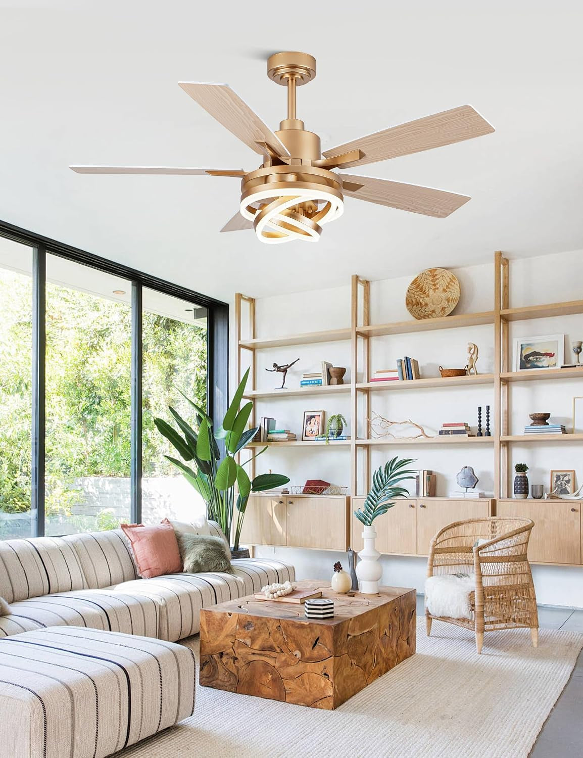 Contemporary 52-Inch White Ceiling Fan Remote Unit