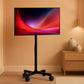 Universal Mobile TV Stand Featuring Adjustable Height