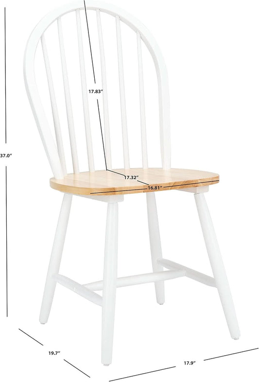 Farmhouse 18 Inch Black Spindle Back Dining Chairs Set Of 2