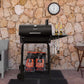 Large Barrel Charcoal Grill With Upgraded Shelving