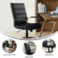 Whitney Mid Back LeatherSoft Desk Chair With Adjustable Height Black Rose Gold