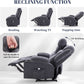 Grey Recliner Sofa With Therapeutic Massage Experience