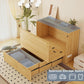 Oakwood Industrial Murphy Cabinet Bed With Charging