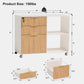 Natural Oak Industrial Grade Filing Cabinet Drawers-1