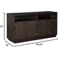 Hyndell 60.13 Inch Contemporary Dining Room Buffet Server With Double Cabinets