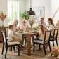 BeigeTextured Rattan Dining Chairs CaneBack Set Two