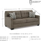 Contemporary Espresso Full Size Sofa Sleeper MemoryFoam