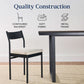 Six Seat Contemporary Dining Set Black Upholstered