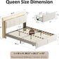 White Velvet Upholstered Platform Bed With Drawers