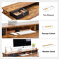 48x24 Height Adjustable Standing Desk With Drawers