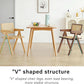 Walnut Rattan Dining Chairs Set Of 2 Ergonomic Back