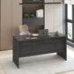 Rectangular Sixty Inch Coastal Grey Executive Desk