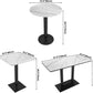 White Sintered Stone Rectangular Dining Table Base