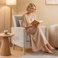 Beige Upholstered Contemporary Accent Chair With Legs