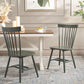 Dusty Green Windsor Spindle Dining Chair Set Of 2 Solid Wood