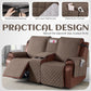 Waterproof Recliner Loveseat Cover With Console Straps