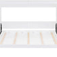 Bright White Solid Walnut Murphy Bed Cabinetry Plus