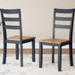 Gesthaven Solid Wood Frame Dining Chair Set 2 White Natural