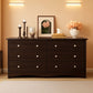 Dark Brown SolidWood Dresser Featuring Ample Storage