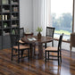Wooden Dining Chairs Set of Four Black Farmhouse Armless
