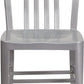 Gael Modern Metal Dining Chairs Set Of 2 In Silver