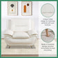 Leather Sofa Set 3 Piece White For Living Room Furniture