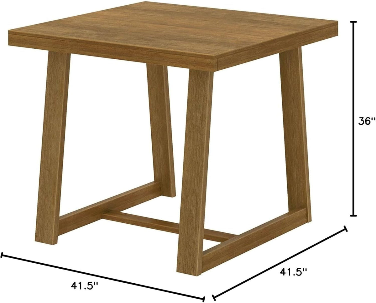 Counter Height Dining Table Forty One Inch Pecan Wire brush