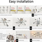 6 Light Chrome Sputnik Chandelier Semi Flush Mount Ceiling Light