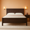 Queen Size Walnut Platform Bed With LEDs