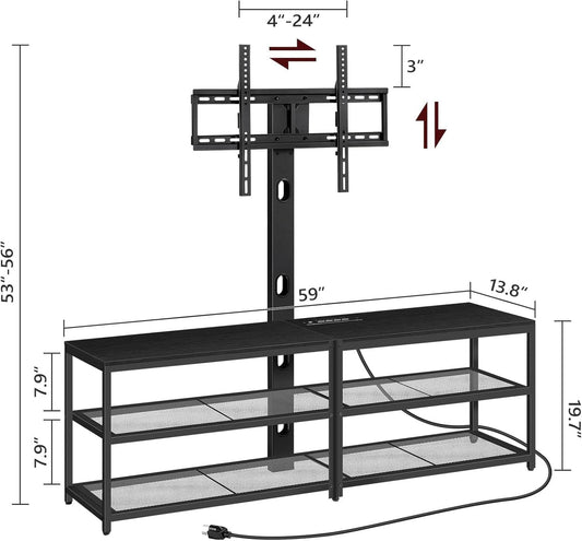 Premium Industrial 75 Inch TV Entertainment Center