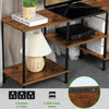 TV Stand 50 Inch Entertainment Center Console Power Outlet