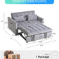 Black Velvet Convertible Sleeper Sofa Bed Luxurious
