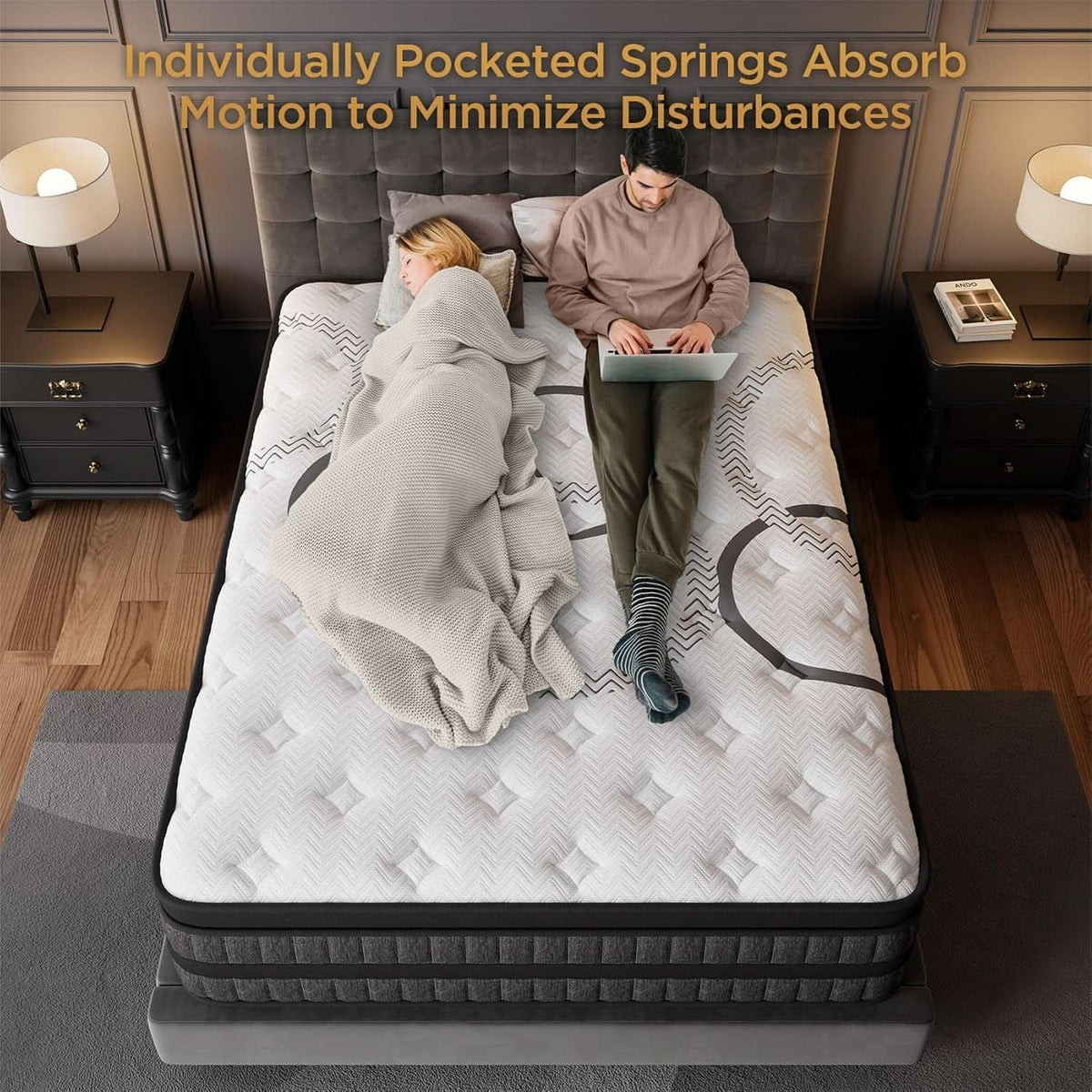 Queen TenInch Premium Gel Memory Foam Hybrid Mattress Eurotop-4