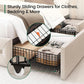 Queen Upholstered Platform Bed Frame Integrated LEDs