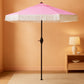 6 Foot White Patio Outdoor Umbrella Weather Resistant