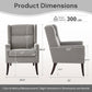 Grey Armchair HighBack Commercial Grade For Living Room