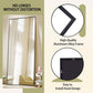 Standing Full Length Mirror Black Aluminum Framing