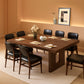 Walnut 71 Inch Dining Table Seats Six To Eight Contemporary