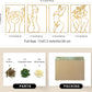 Gold Abstract Minimalist Sculptural Wall Art 17x11.8