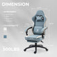 Blue Gaming Chair With Pocket Spring Cushion For Long Gaming Sessions-2