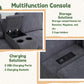 Flannel Modular Sectional Sofa With USB Ports Grey
