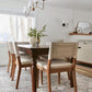 Linus Upholstered Dining Chair With Rubberwood Legs