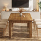 63 Realwood Farmhouse Rectangular Dining Table Espresso